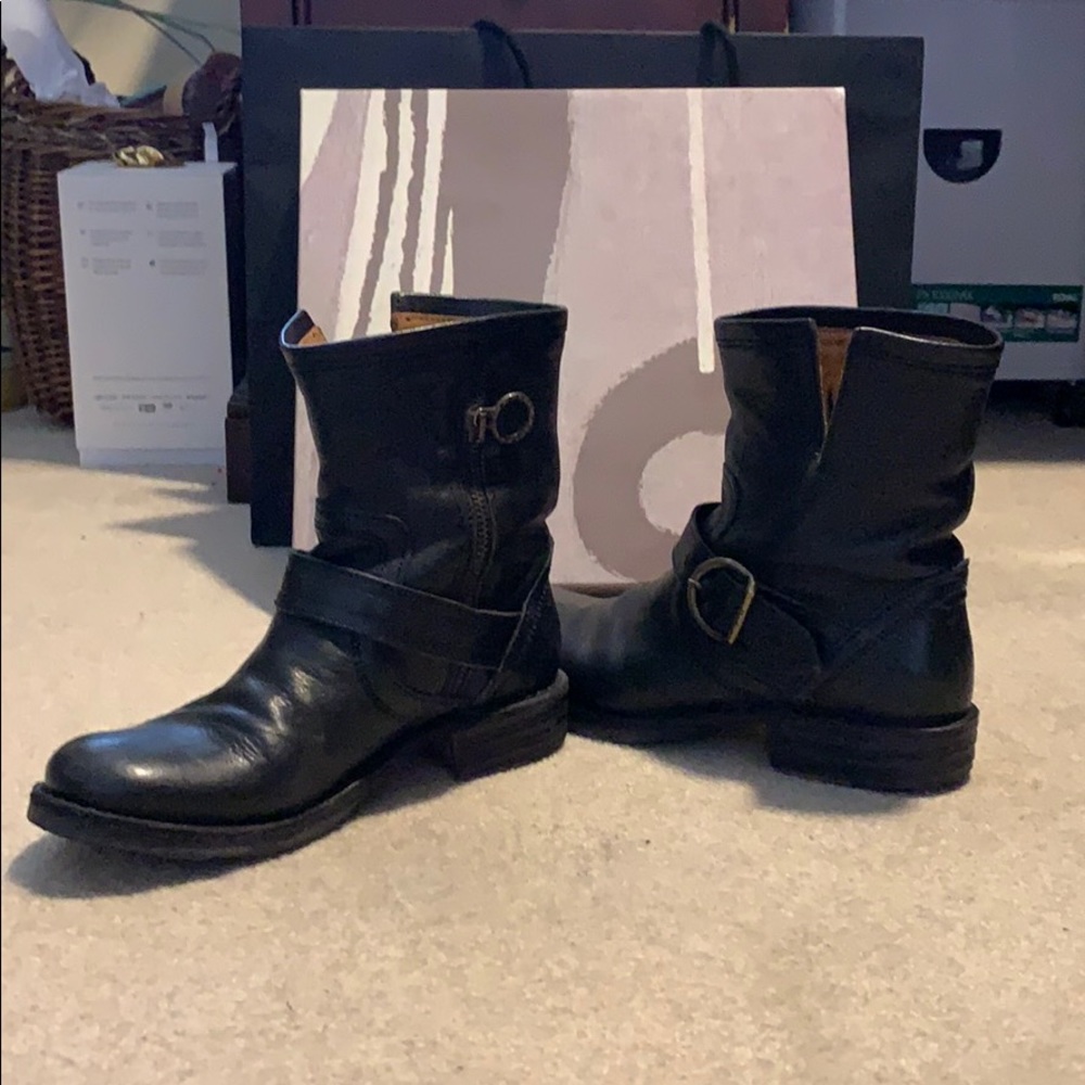 Fiorentini + Baker Black Leather Eli-3 boots